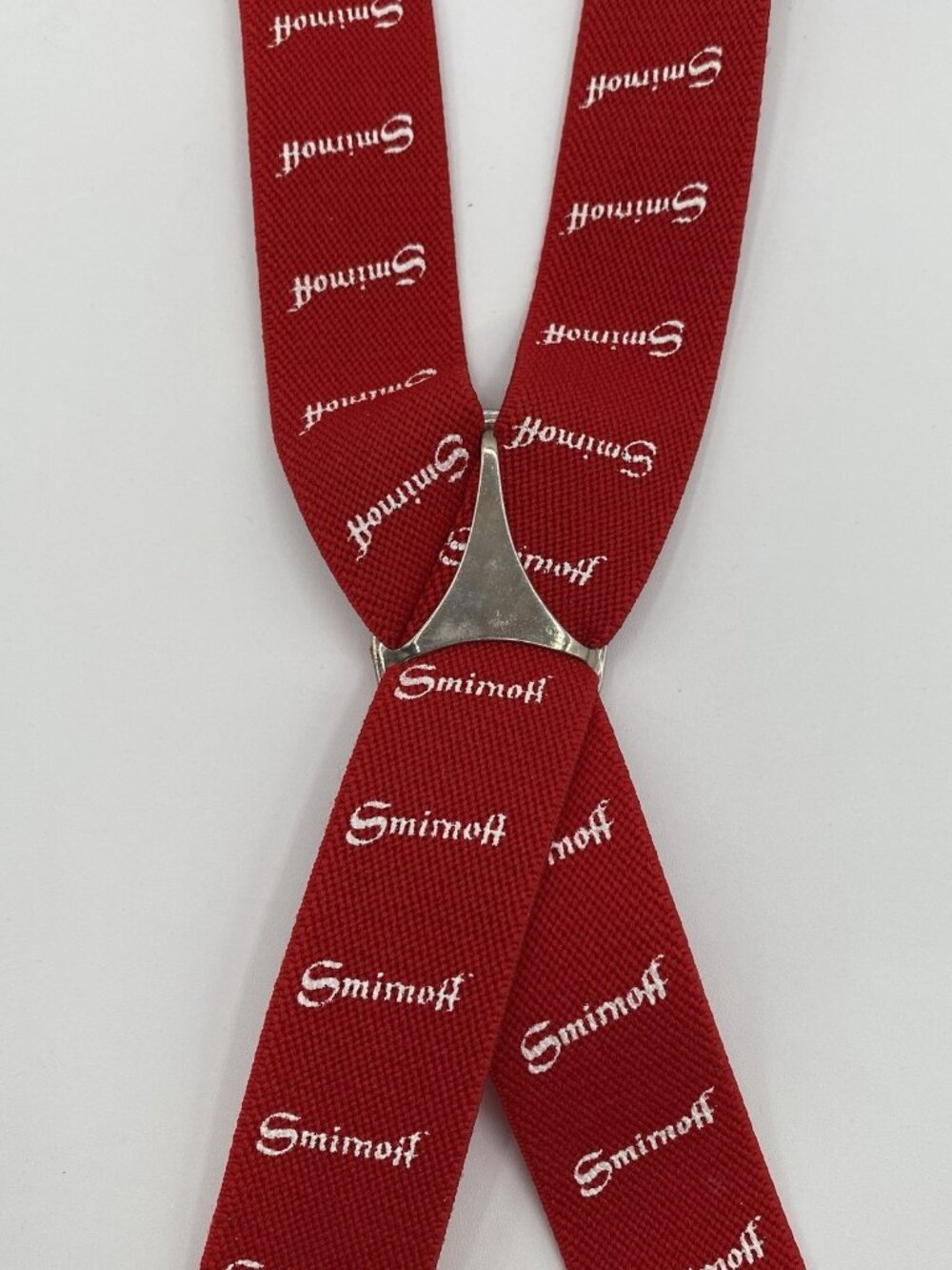 Vintage 1987 Smirnoff Vodka Red Suspenders Promotional NIP dated 80’s